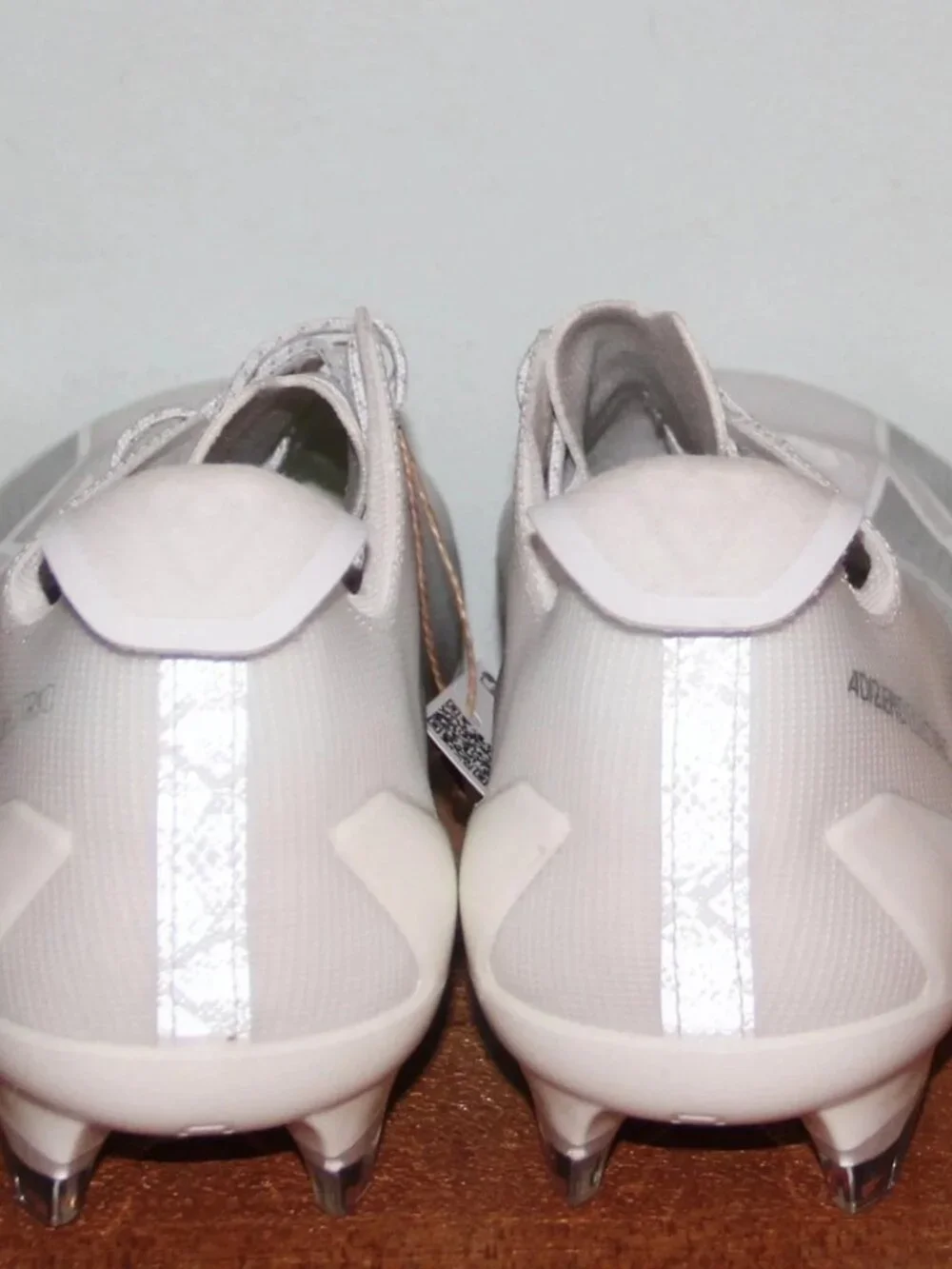 Adidas Adizero Electric Football Cleats White Silver Chrome Men’s Size 10 IE6286